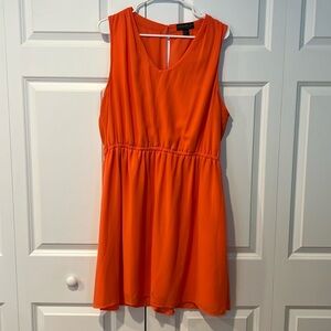 Orange Chiffon Dress